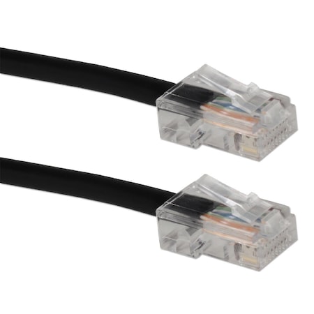 Qvs 200 ft. Cat6 Gigabit Solid Black Patch Cord with Poe Support CC715N-200BK